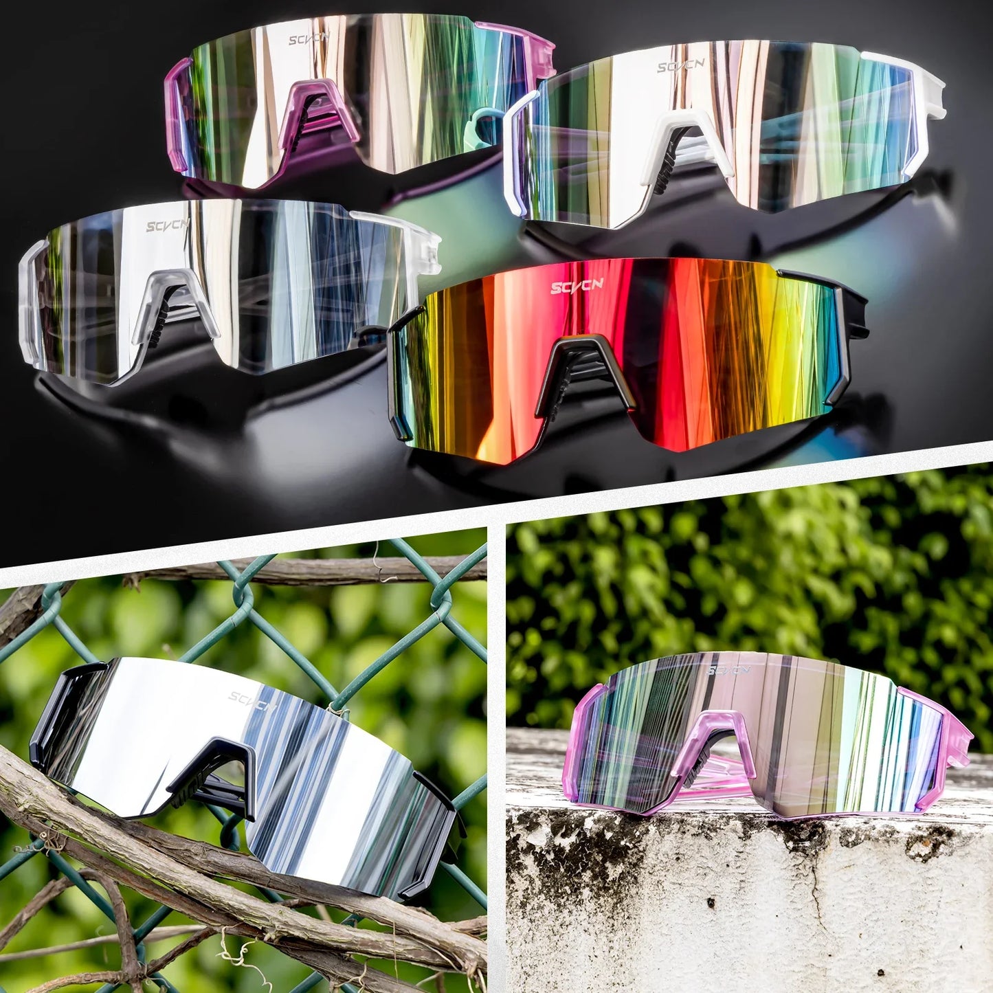 UV400 Sports Sunglasses - Men Women Cycling Running Driving Eyewear - ZOOMNSTORE