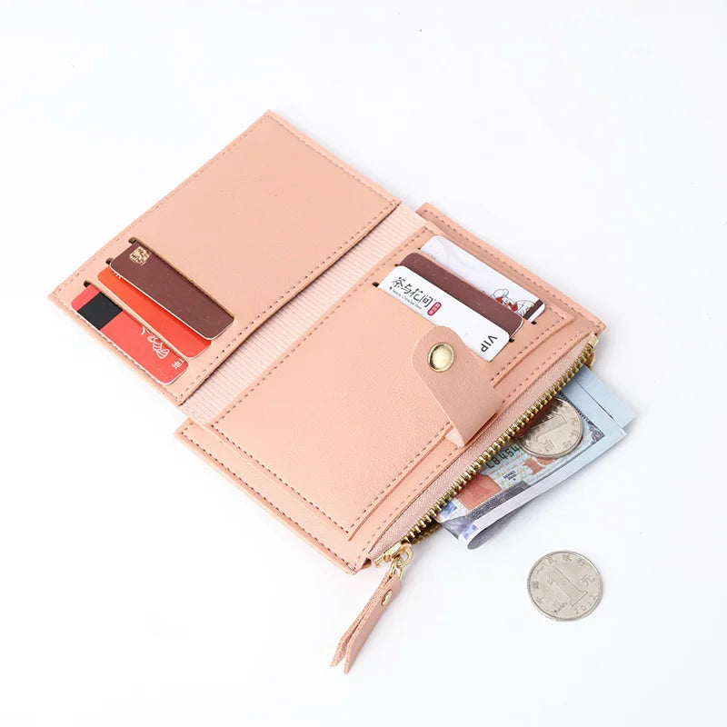 Ultra-Thin Womens Wallet - Stylish Card Change Clutch for Students 2024 - ZOOMNSTORE