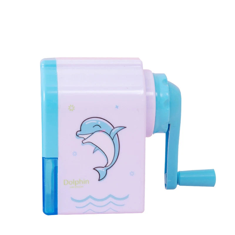 Lytwtw's Cute Unicorn Dolphin Mechanical Sharpener For Pencil School Office Supplies Creative Stationery Back To School - ZOOMNSTORE
