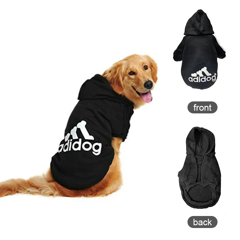 Adidog Dog Hoodie - Warm Autumn Winter Coat for Medium Large Dogs - ZOOMNSTORE