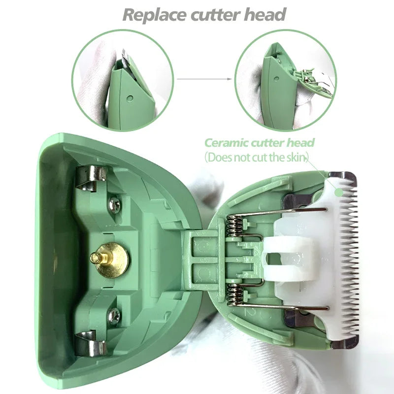 Waterproof Body Hair Trimmer for Men - IPX7 Groin Pubic Groomer with Ceramic Blade - ZOOMNSTORE
