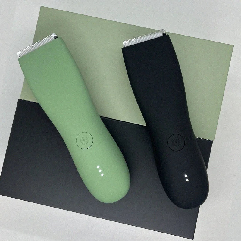 Waterproof Body Hair Trimmer for Men - IPX7 Groin Pubic Groomer with Ceramic Blade - ZOOMNSTORE