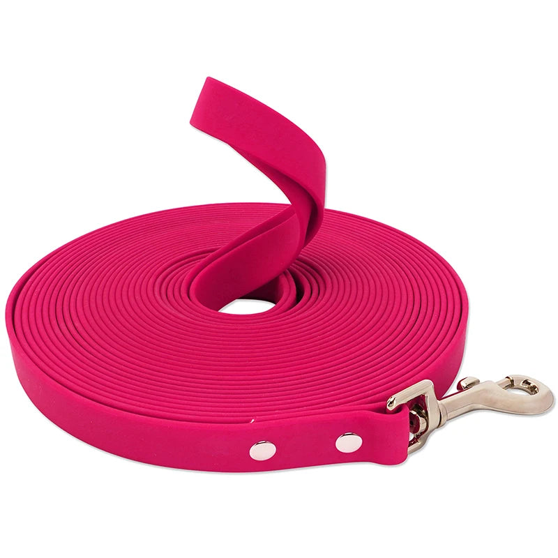 Waterproof Dog Leash - Easy Clean PVC Training Lead for Small to Large Dogs 3m 5m 10m 15m - ZOOMNSTORE