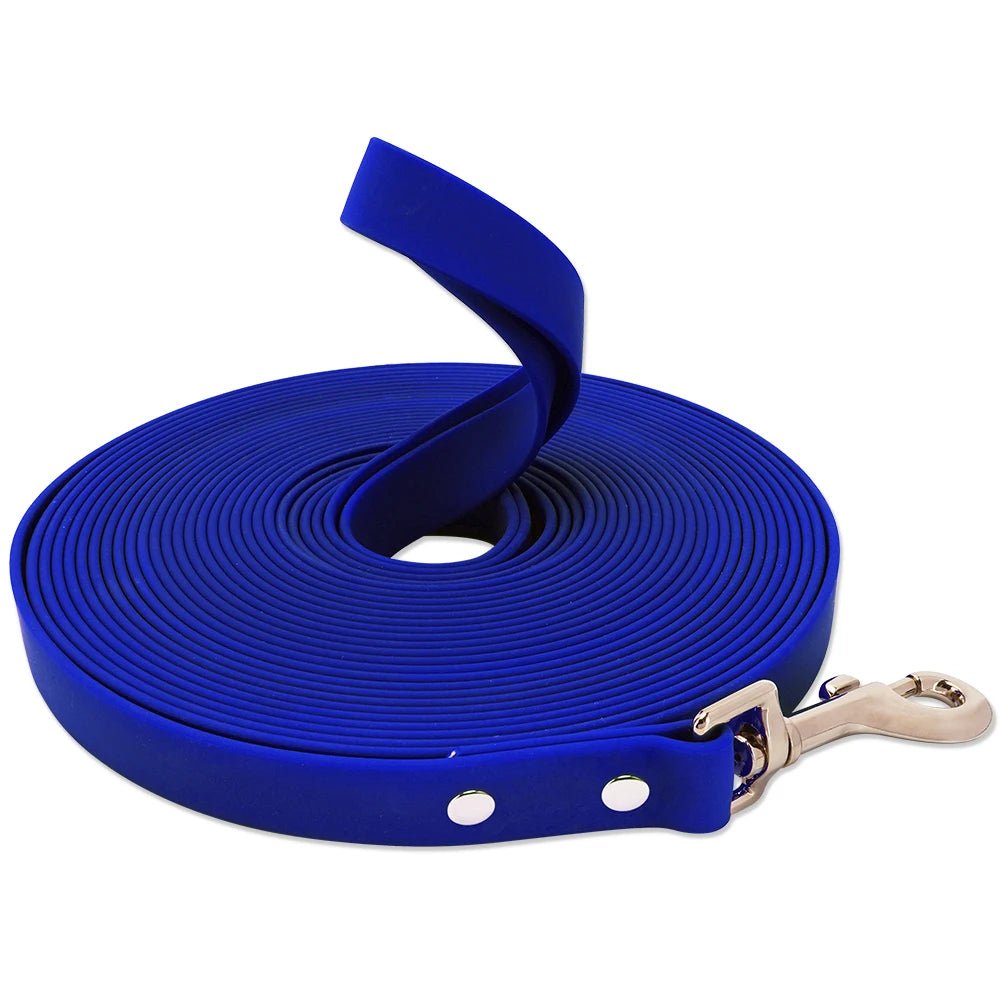 Waterproof Dog Leash - Easy Clean PVC Training Lead for Small to Large Dogs 3m 5m 10m 15m - ZOOMNSTORE