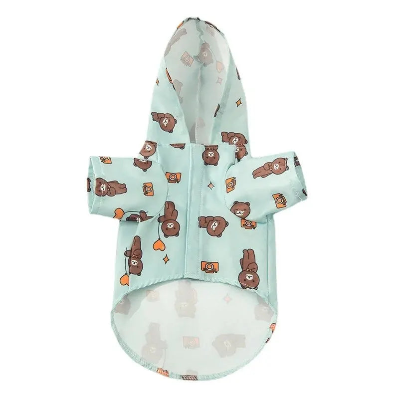 Waterproof Dog Raincoat - Summer Short Sleeve Outdoor Coat for Bichon Schnauzer - ZOOMNSTORE