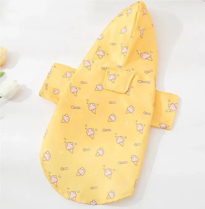 Waterproof Dog Raincoat - Summer Short Sleeve Outdoor Coat for Bichon Schnauzer - ZOOMNSTORE
