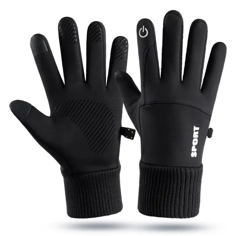 Waterproof Winter Gloves – Full Finger Touch Screen Gloves With Warm Fleece & Non Slip Palm - ZOOMNSTORE