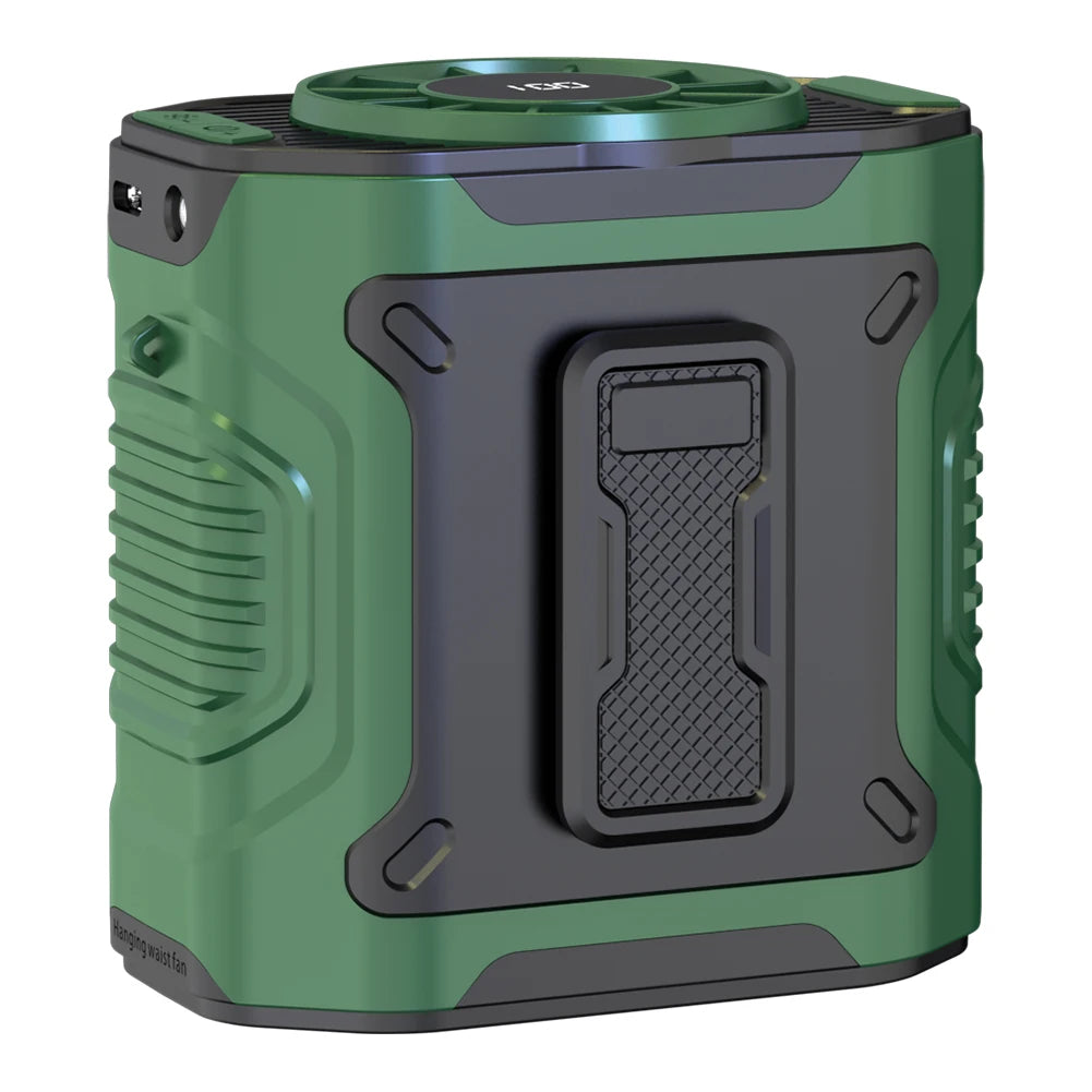 Wearable Belt Clip Fan – Portable Waist Fan with Rechargeable Battery & LED Flashlight - ZOOMNSTORE