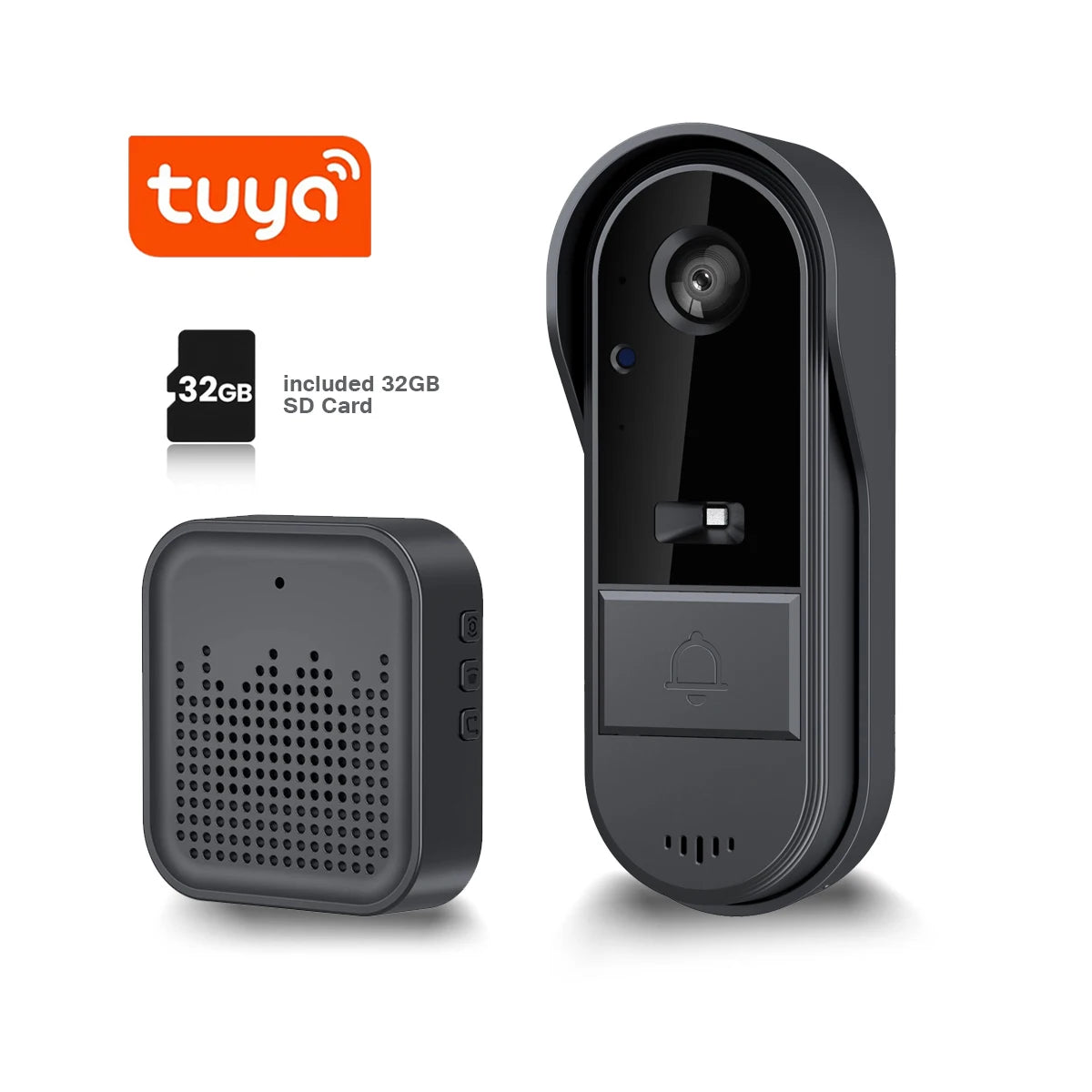 WiFi Video Doorbell - Wireless Security Camera With Two Way Audio & HD 1080P - ZOOMNSTORE