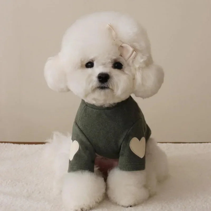 Cute Love Bear Hoodie - Warm Winter Dog Cat Clothes - ZOOMNSTORE