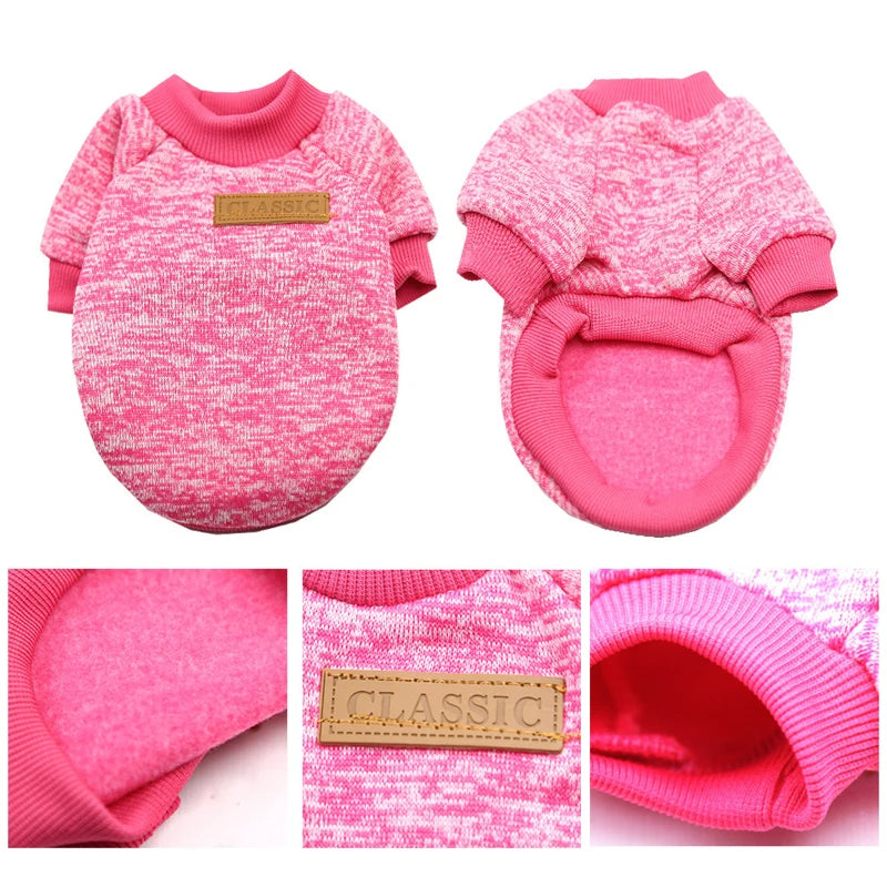 Winter Dog Coat for Small Dogs - Warm Sweatshirt for Schnauzer Pug - ZOOMNSTORE