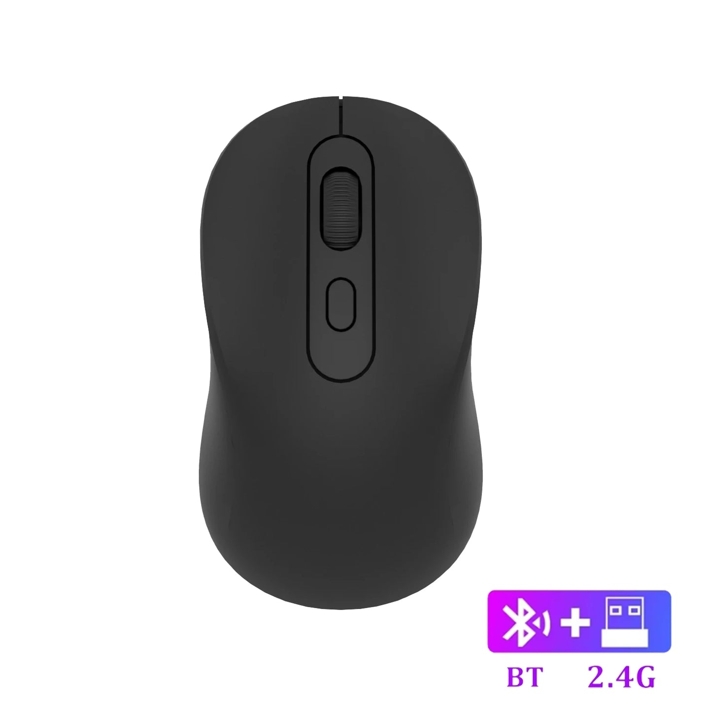 Bluetooth 5.2 Mouse 2.4G Wireless Mouse Rechargeable Dual Mode Gaming Mouse Silent Mouse 1600 DPI Mice For PC Laptop MacBook Pro - ZOOMNSTORE