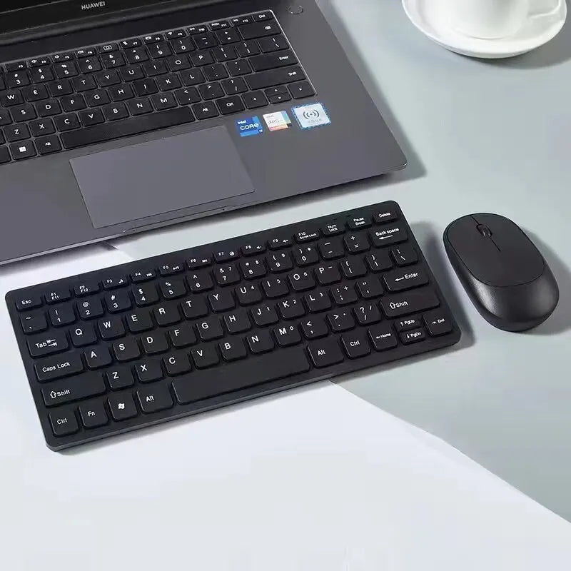 Wireless Mini Keyboard and Mouse Combo - 24G for Laptop PC Mac Smart TV PS4 - ZOOMNSTORE