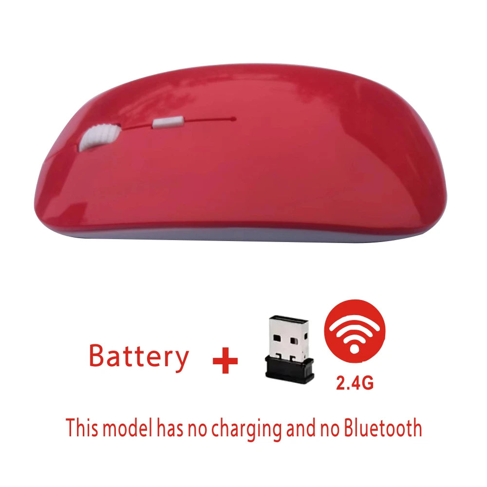 Wireless Rechargeable Bluetooth Gaming Mouse - Ergonomic Dual Mode 52 Silent USB for PC Laptops - ZOOMNSTORE