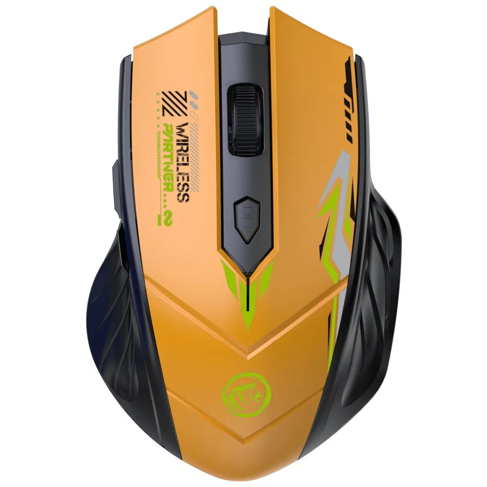 Wireless Mouse Dual Mode 2.4G Bluetooth-compatible Rechargeable Glow Mouse Noiseless Cordless Computer Mice for PC Laptop - ZOOMNSTORE