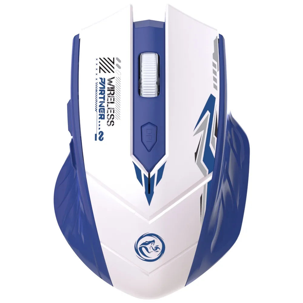 Wireless Mouse Dual Mode 2.4G Bluetooth-compatible Rechargeable Glow Mouse Noiseless Cordless Computer Mice for PC Laptop - ZOOMNSTORE