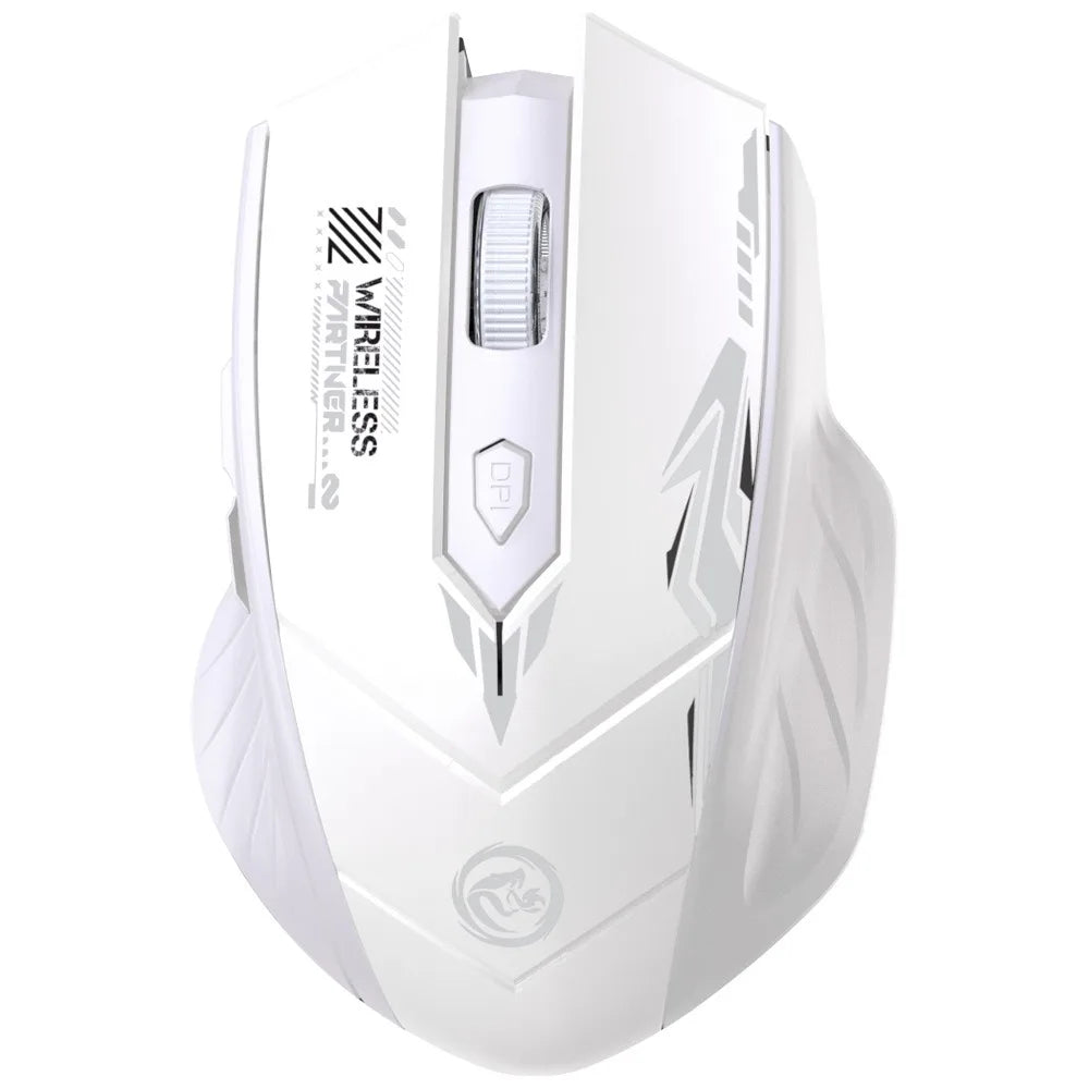 Wireless Mouse Dual Mode 2.4G Bluetooth-compatible Rechargeable Glow Mouse Noiseless Cordless Computer Mice for PC Laptop - ZOOMNSTORE
