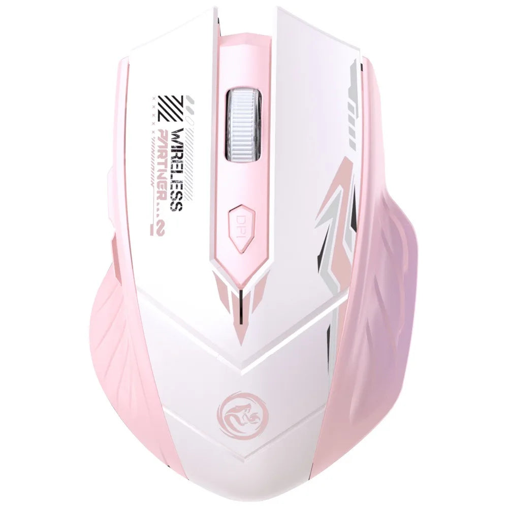 Wireless Mouse Dual Mode 2.4G Bluetooth-compatible Rechargeable Glow Mouse Noiseless Cordless Computer Mice for PC Laptop - ZOOMNSTORE