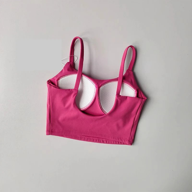Womens Push Up Sports Bra - Breathable Fitness Vest for Gym Yoga - ZOOMNSTORE