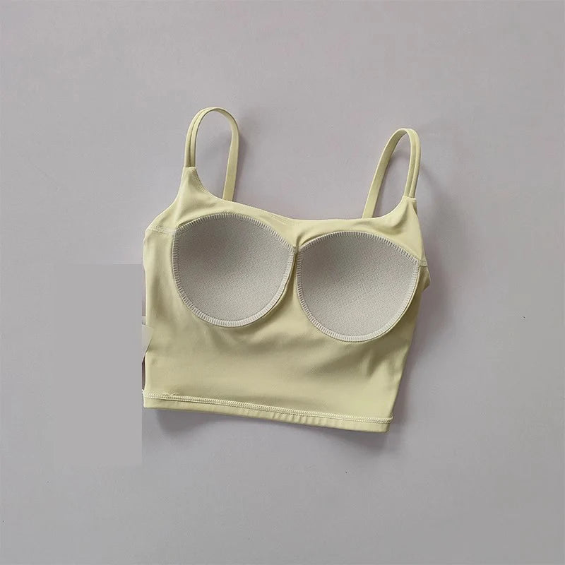 Womens Push Up Sports Bra - Breathable Fitness Vest for Gym Yoga - ZOOMNSTORE