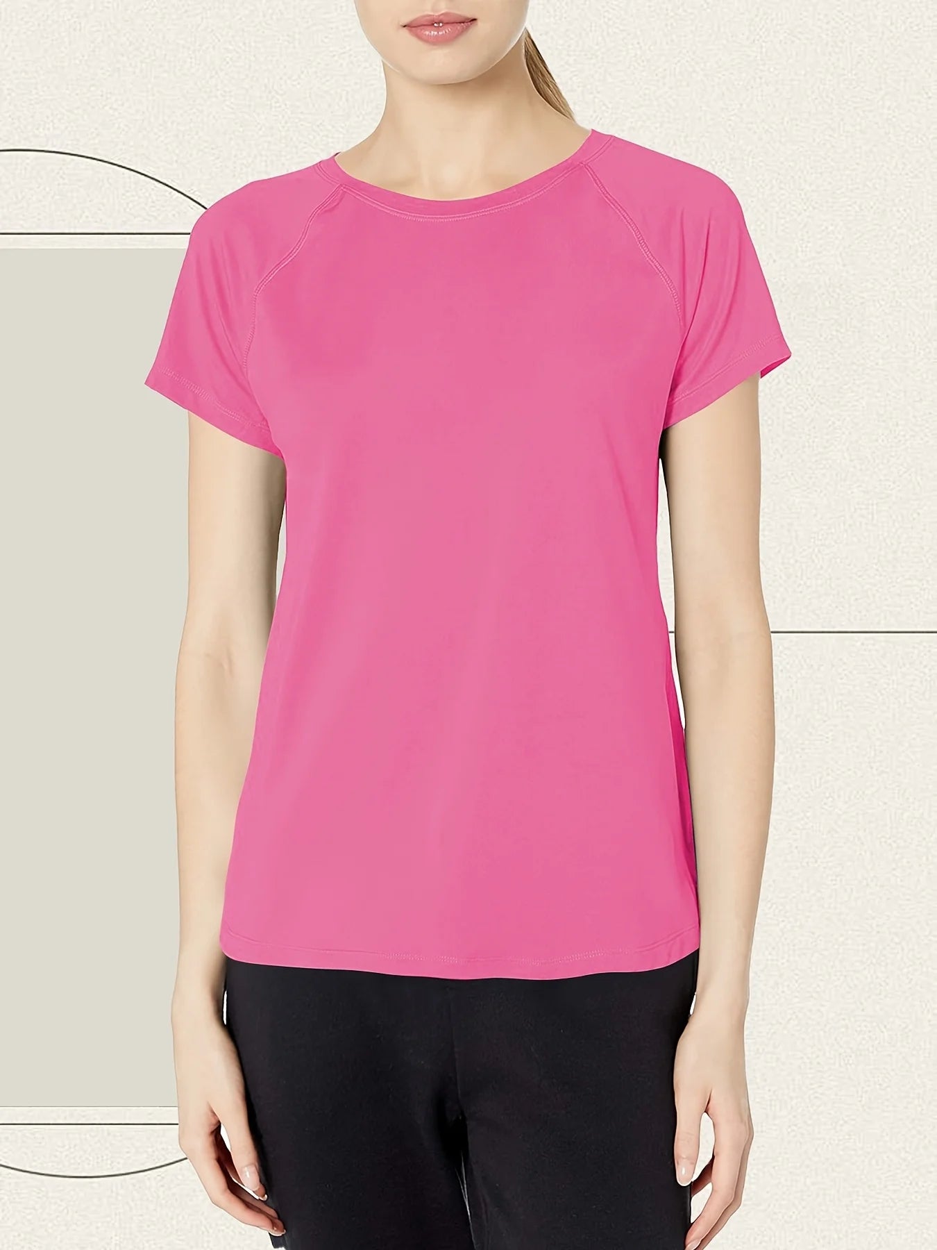 Womens Quick Dry Moisture Wicking Gym T-Shirt - Short Sleeve Training Top - ZOOMNSTORE