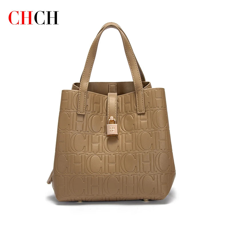 Womens Steel Embossed Tote Bag - Handheld Shopping Bag - ZOOMNSTORE