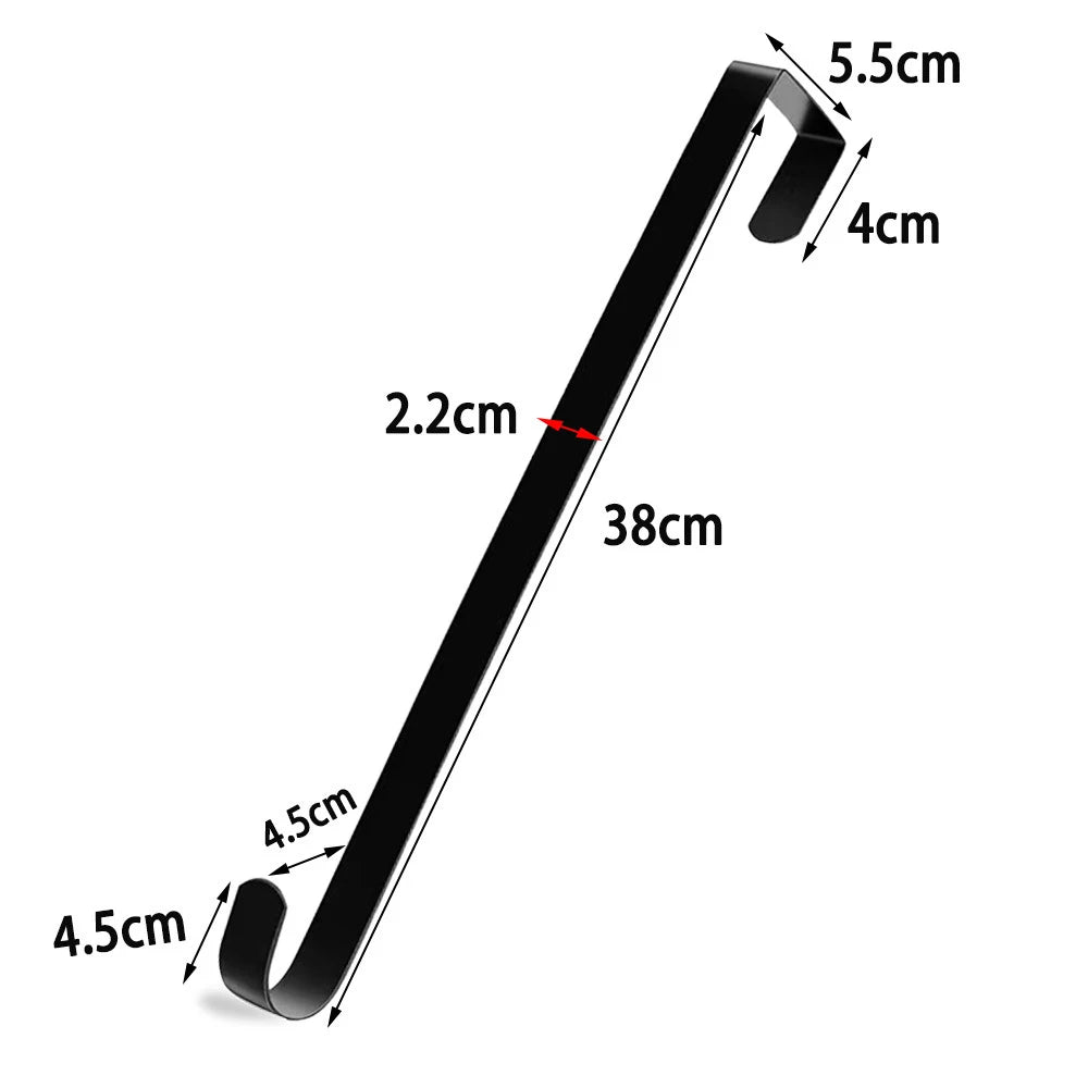 Wreath Hanger - Metal Over Door Hook for Front Door Holiday Decoration - ZOOMNSTORE