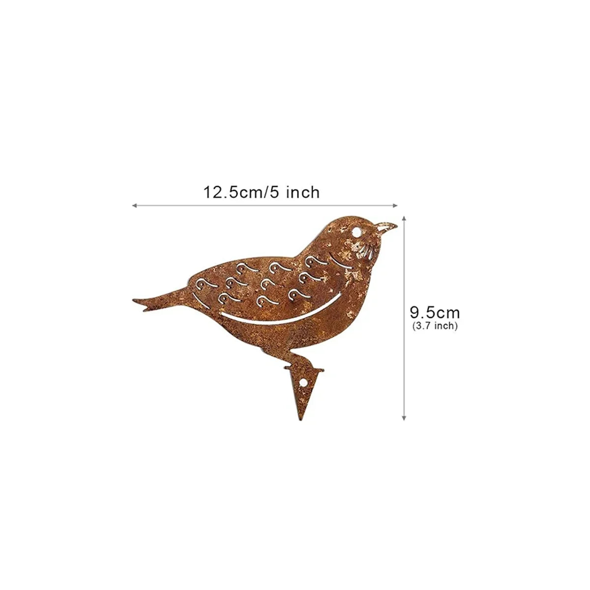 Rusty Wrought Iron Cat Halloween Fence Ornament - Garden Decor - ZOOMNSTORE