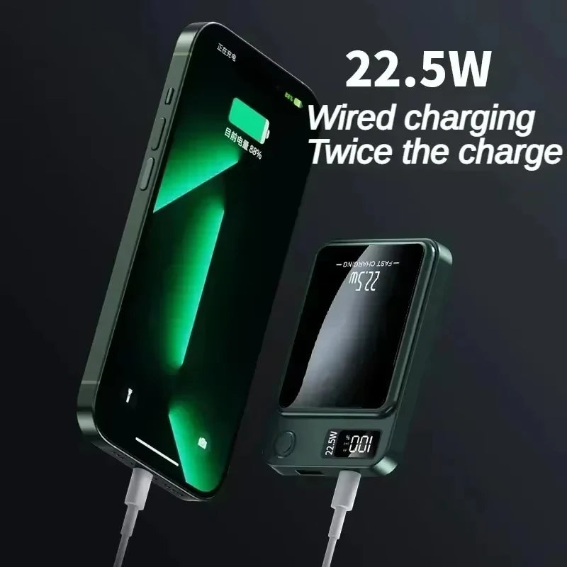 Xiaomi 100000mAh Magnetic Power Bank Wireless Fast Charger For Magsafe Portable Auxiliary Battery Pack For iphone Huawei Samsung - ZOOMNSTORE