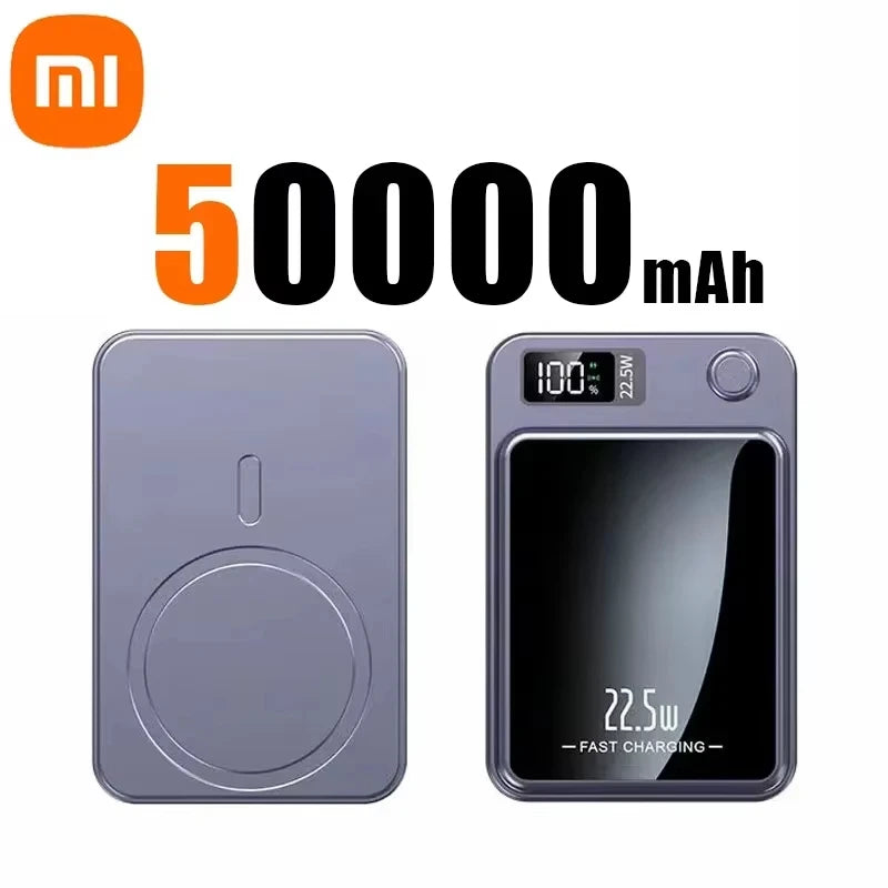 Xiaomi 100000mAh Magnetic Power Bank Wireless Fast Charger For Magsafe Portable Auxiliary Battery Pack For iphone Huawei Samsung - ZOOMNSTORE