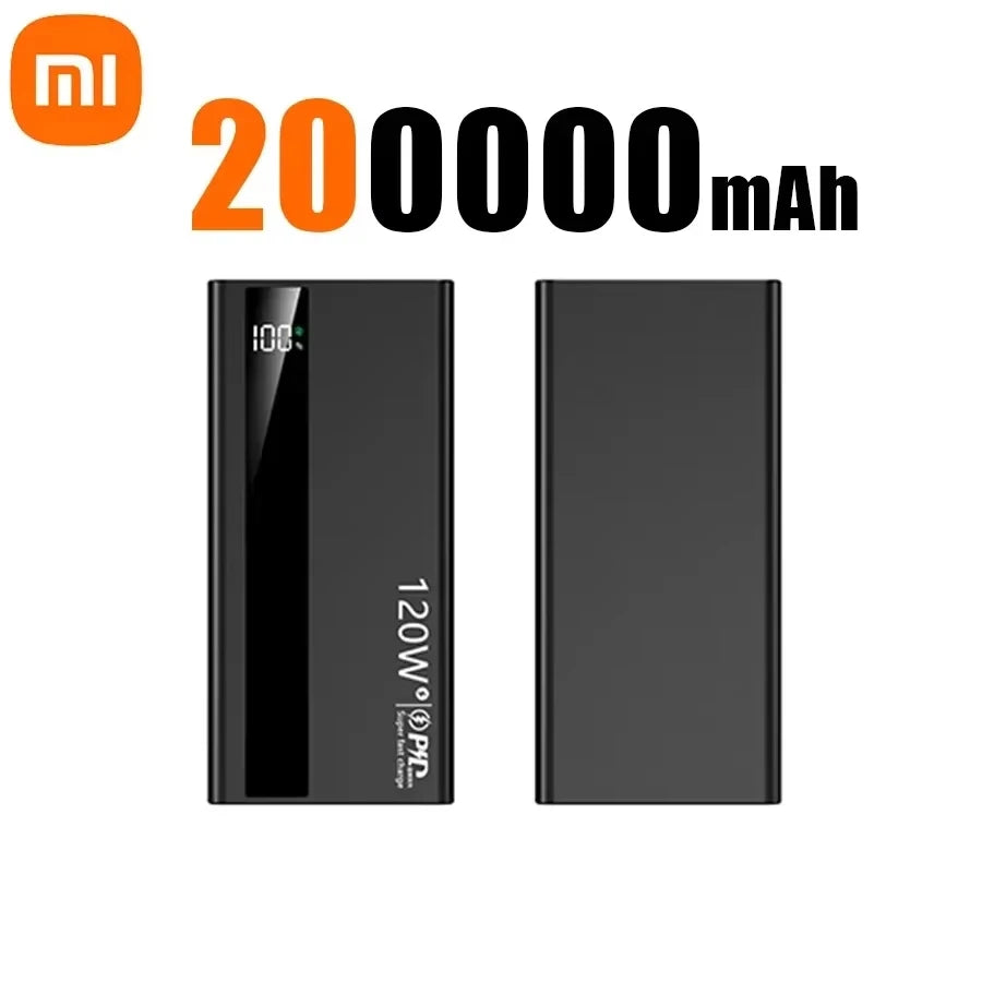 Xiaomi 120W 200000mAh High Capacity Power Bank Super Fast Charging Power Bank Portable Battery Charger For iPhone Samsung Huawei - ZOOMNSTORE