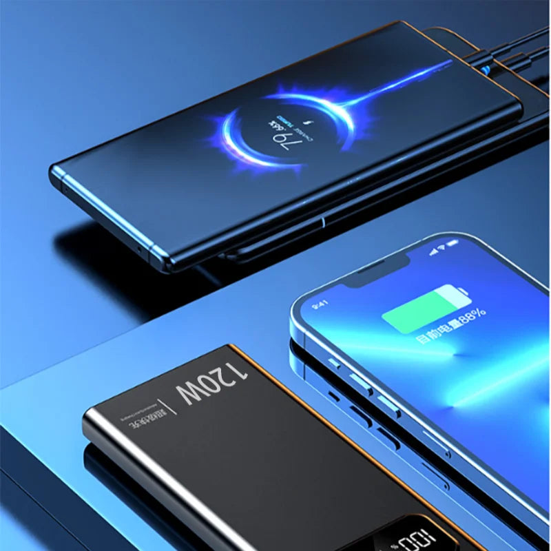 Xiaomi 120W Super Fast Charging 200000mAh High Capacity Power Bank Battery Digital Display Power Bank For Iphone Samsung Huawei - ZOOMNSTORE
