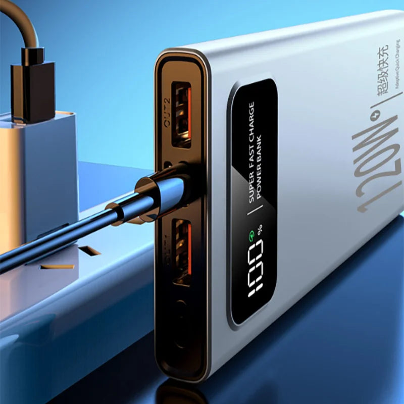 Xiaomi 120W Super Fast Charging 200000mAh High Capacity Power Bank Battery Digital Display Power Bank For Iphone Samsung Huawei - ZOOMNSTORE