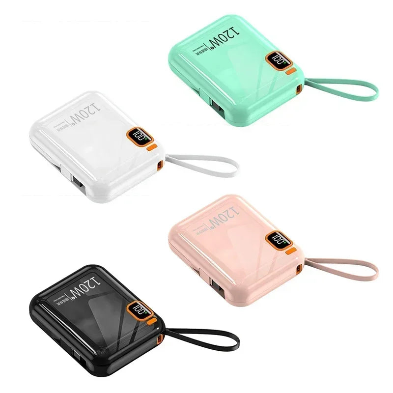 Xiaomi 50000mAh Power Bank 120w Detachable Usb To Type C Cable Two-way Fast Charger Mini Powerbank For Iphone Xiaomi Samsung - ZOOMNSTORE