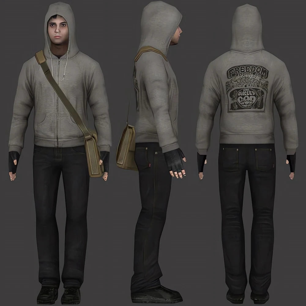 Zipped Hoodie - Simon Henriksson Cry of Fear Cosplay Sweatshirt Trendy Gamer Gift - ZOOMNSTORE