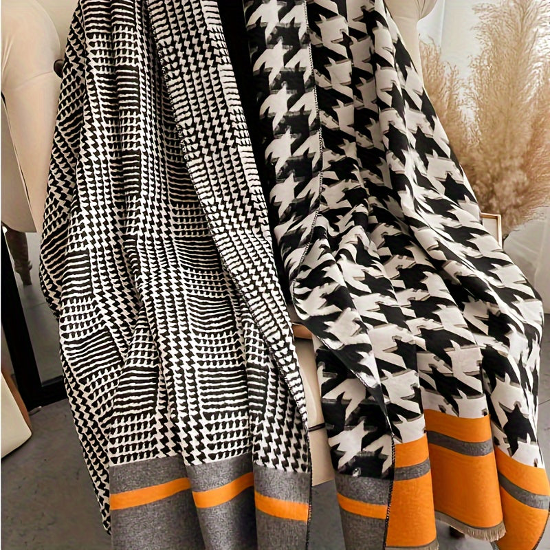 Super Warm Double-Sided Scarf - Autumn Winter Shawl Neck - ZOOMNSTORE