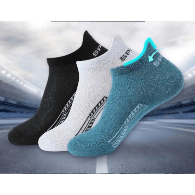 6 Pairs Unisex Breathable Polyester Ankle Socks, Extra Low Cut, Soft Elastic Summer Casual Socks for Adults, Without Battery - ZOOMNSTORE