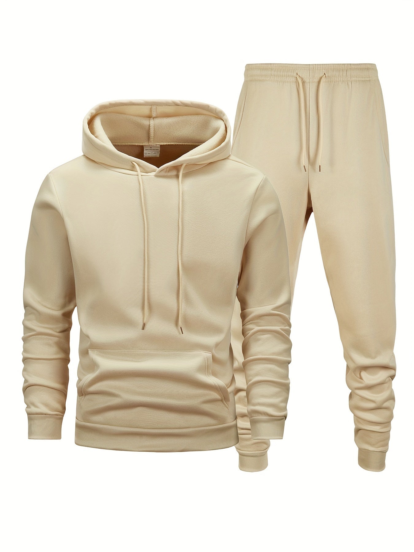 Mens Athletic Hoodie and Jogger Set - Casual Activewear with Pockets - ZOOMNSTORE