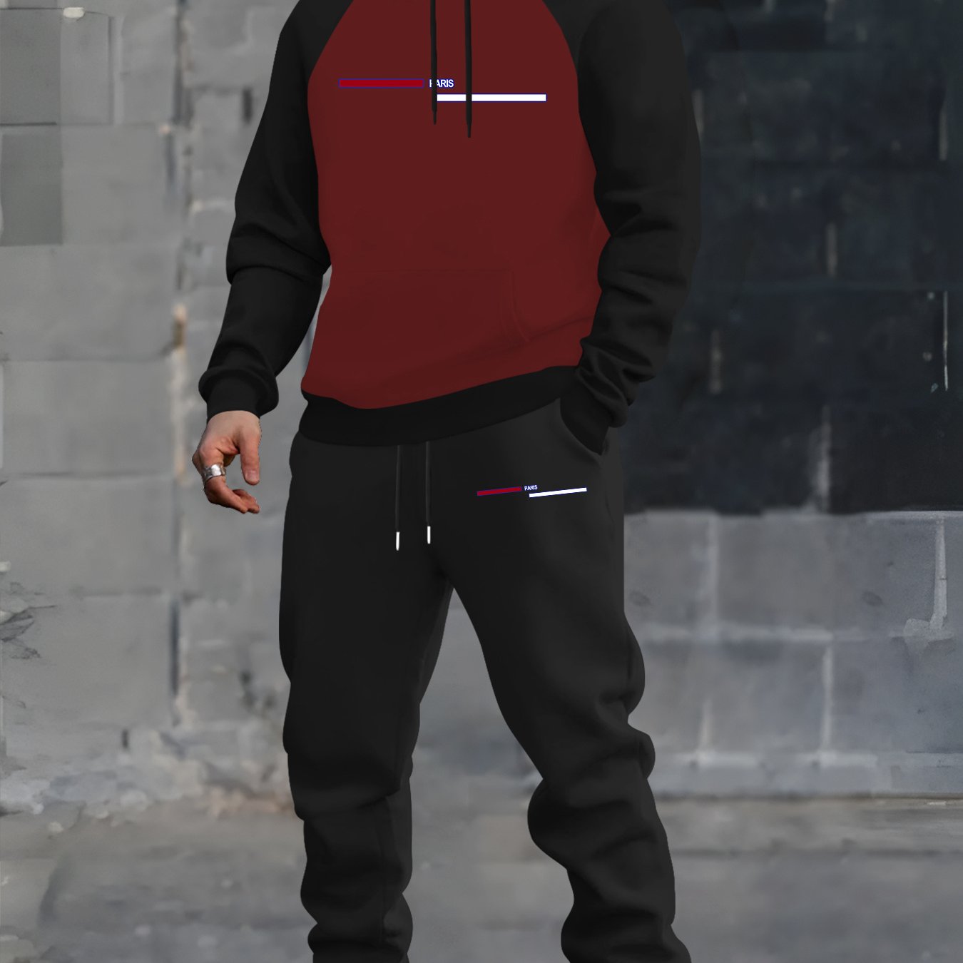 Unisex Fall Knit Hoodie and Pants Set - Casual Sportswear for Adults - ZOOMNSTORE