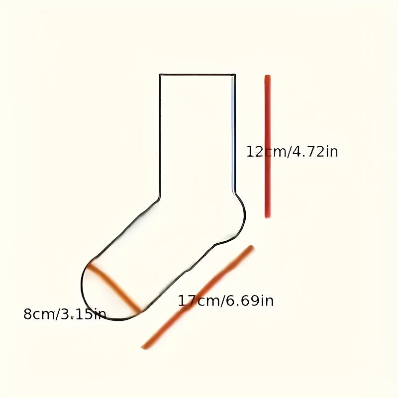 Mid Tube Womens Socks - Comfortable  Breathable 10 Pairs - ZOOMNSTORE