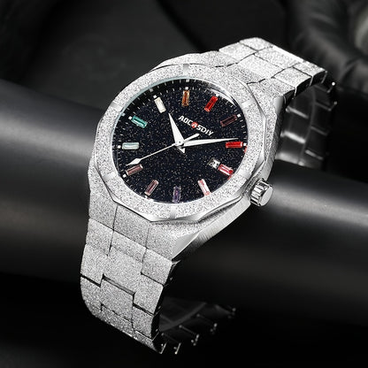 Mens Unique Calendar Watch with Night Light  Stylish Timepiece for Business - ZOOMNSTORE