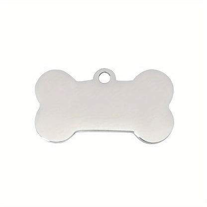 Personalized Laser Engraved Dog Bone ID Tag - Custom Pet Tag - ZOOMNSTORE