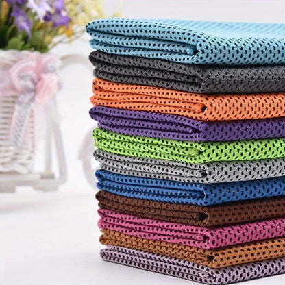 1-10 pcs Cooling Towel Instant Relief Microfiber Cool Towels Chilling Neck Wrap Ice Cold Rags Sports Fitness Camping Cycling - ZOOMNSTORE