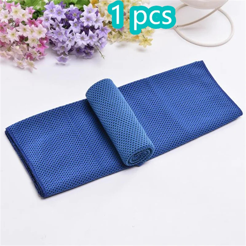1-10 pcs Cooling Towel Instant Relief Microfiber Cool Towels Chilling Neck Wrap Ice Cold Rags Sports Fitness Camping Cycling - ZOOMNSTORE