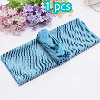 1-10 pcs Cooling Towel Instant Relief Microfiber Cool Towels Chilling Neck Wrap Ice Cold Rags Sports Fitness Camping Cycling - ZOOMNSTORE