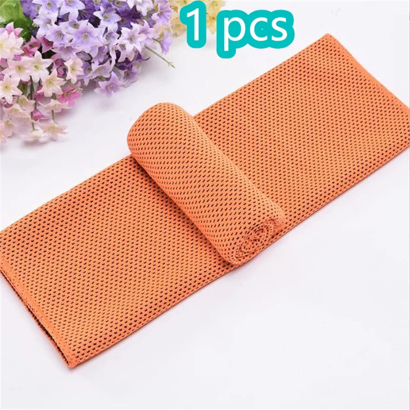 1-10 pcs Cooling Towel Instant Relief Microfiber Cool Towels Chilling Neck Wrap Ice Cold Rags Sports Fitness Camping Cycling - ZOOMNSTORE