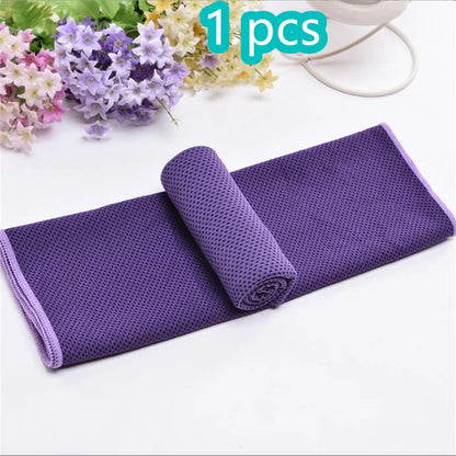 1-10 pcs Cooling Towel Instant Relief Microfiber Cool Towels Chilling Neck Wrap Ice Cold Rags Sports Fitness Camping Cycling - ZOOMNSTORE