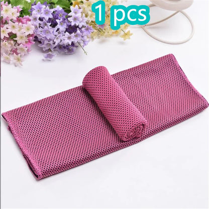 1-10 pcs Cooling Towel Instant Relief Microfiber Cool Towels Chilling Neck Wrap Ice Cold Rags Sports Fitness Camping Cycling - ZOOMNSTORE