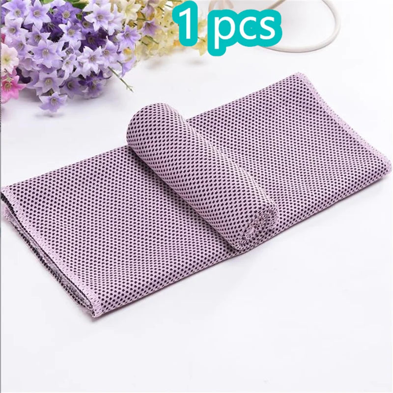 1-10 pcs Cooling Towel Instant Relief Microfiber Cool Towels Chilling Neck Wrap Ice Cold Rags Sports Fitness Camping Cycling - ZOOMNSTORE