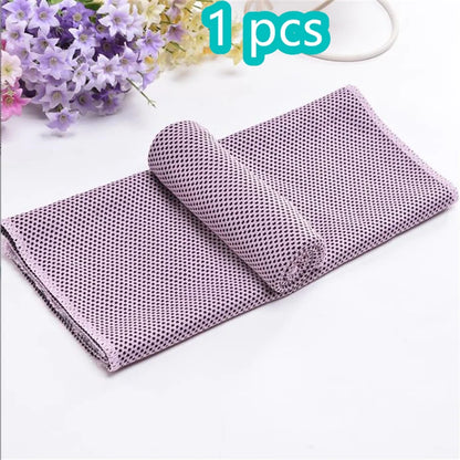 1-10 pcs Cooling Towel Instant Relief Microfiber Cool Towels Chilling Neck Wrap Ice Cold Rags Sports Fitness Camping Cycling - ZOOMNSTORE